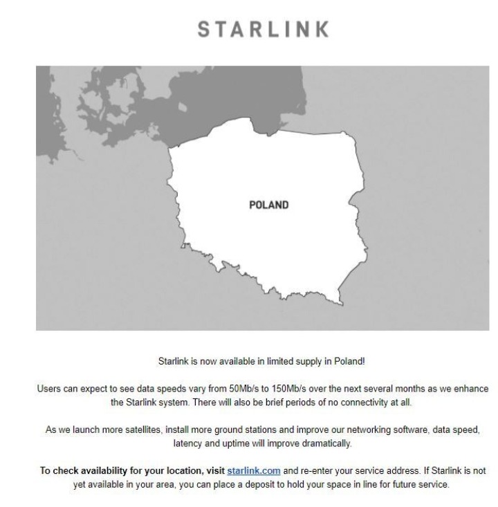 Starlink w Polsce - kosmiczny internet Elona Muska jest już dostępny - ilustracja #1