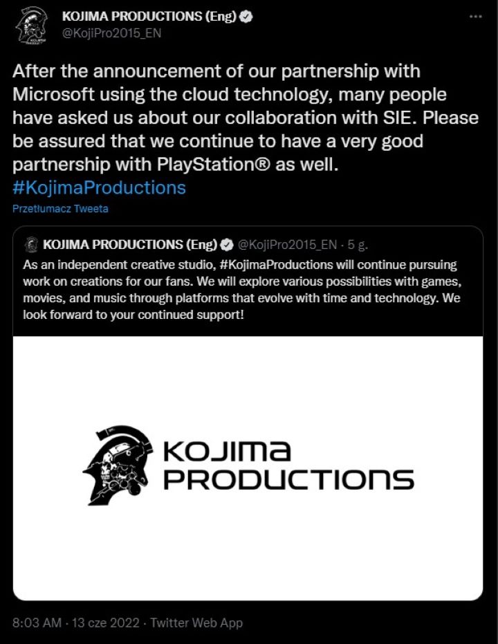 Hideo Kojima odpowiada na obawy dotyczące współpracy z Microsoftem - ilustracja #1