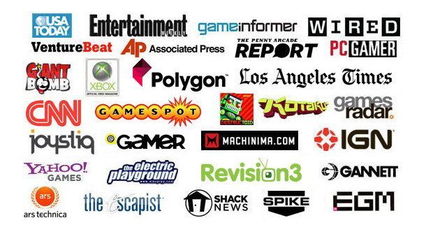 Lista mediów biorących udział w głosowaniu - Titanfall najlepszą grą targów E3 2013 - wyłoniono zwycięzców Game Critics Awards  - wiadomość - 2013-07-02