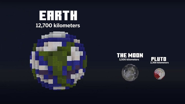 Minecraft - skala naszego wszechświata zobrazowana w grze - ilustracja #1