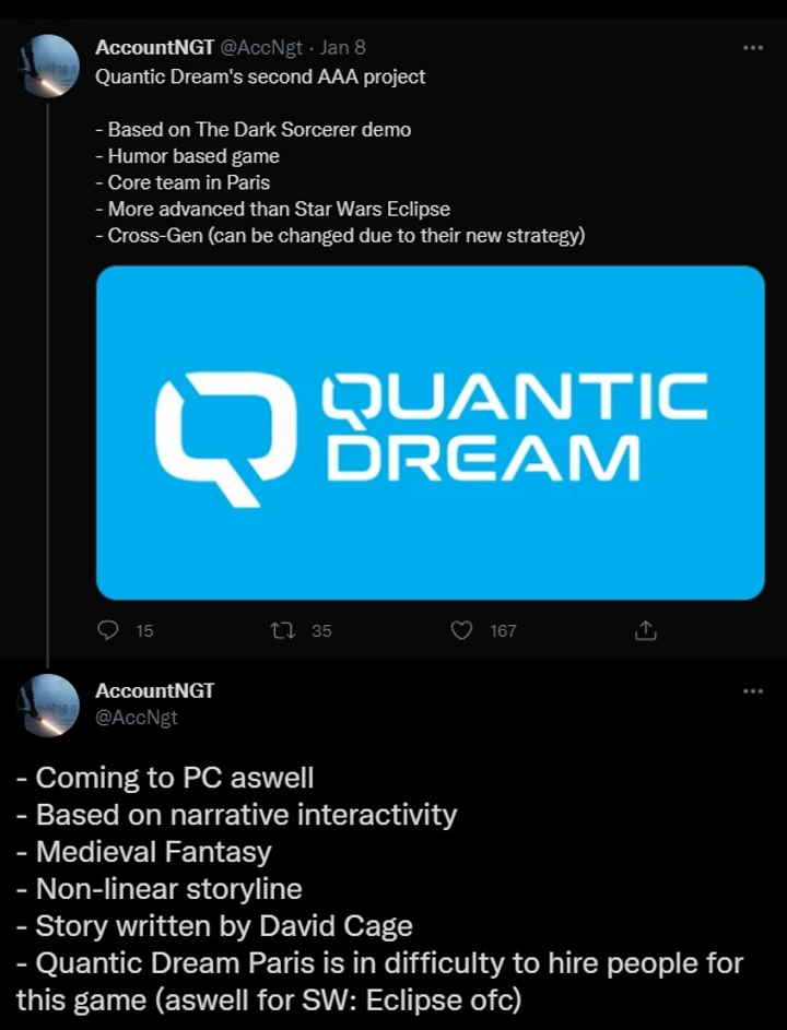 Kolejna gra AAA od Quantic Dream będzie humorystycznym fantasy - ilustracja #1