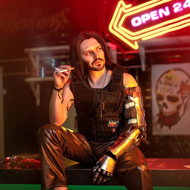 Cała cyberpunkowa ekipa załapała się na sesję w siedzibie CD Projekt Red - ilustracja #2