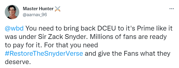 Fani Zacka Snydera kontratakują na Twitterze po przejęciu Discovery przez Warner Media - ilustracja #1