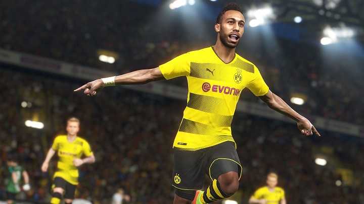 Jedną z dostępnych w demie drużyn jest Borussia Dortmund ze swoją gwiazdą Pierre-Emerickiem Aubameyangiem. - Pro Evolution Soccer 2018 - demo już dostępne - wiadomość - 2017-09-02