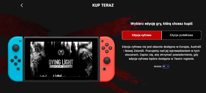 Dying Light na Nintendo Switch nie kupimy w wersji cyfrowej; powodem niemiecki zakaz - ilustracja #1