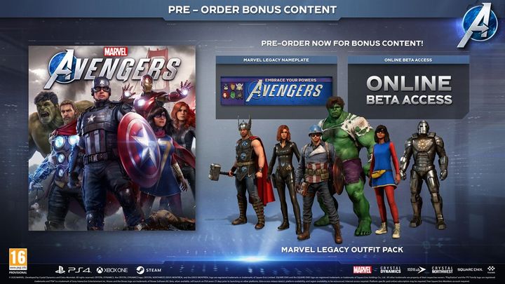 Marvel’s Avengers – bonusy przy zamówieniach przedpremierowych.