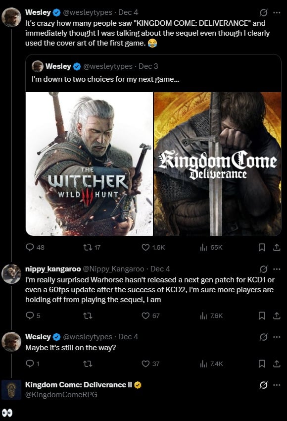 Źródło: X, @KingdomComeRPG.