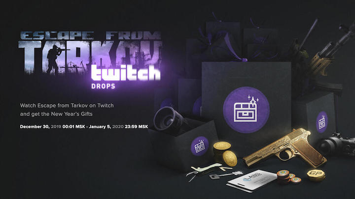 Za oglądanie gry na Twitchu dostaniemy specjalne nagrody. - Wybuch popularności Escape from Tarkov na Twitchu - wiadomość - 2020-01-02