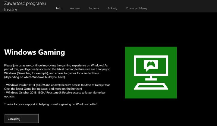 Windows Gaming wymaga znajomości języka angielskiego, nawet jeśli używacie polskich „Okienek”.