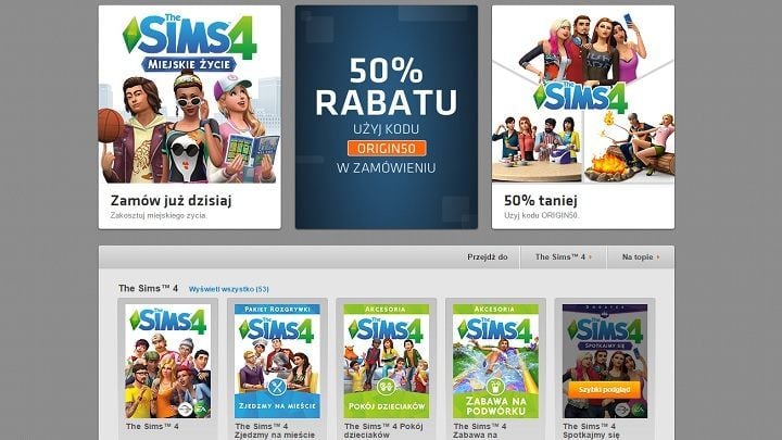 The Sims 4 możecie kupić ze zniżką. - Kolejna promocja na Origin - Mirror's Edge Catalyst za około 50 zł - wiadomość - 2016-09-15