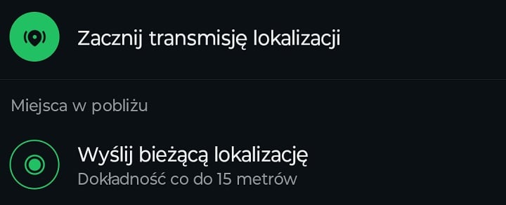 Komunikatory pokroju WhatsAppa pozwalają transmitować lokalizację w czasie rzeczywistym lub udostępniać tak zwane „pinezki”. Źródło: własne. - Jak udostępnić komuś lokalizację? Pokazujemy najprostsze metody - wiadomość - 2025-03-05