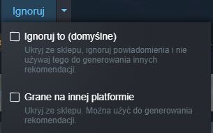 Tak prezentuje się system ignorowania.