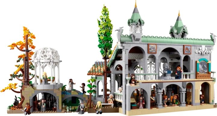 Źródło: LEGO; materiały promocyjne - Aż mam ochotę znów obejrzeć LOTR. Filmy Jacksona są wybitne, ale ten zestaw LEGO z elficką twierdzą na 73 cm też imponuje - wiadomość - 2025-12-03