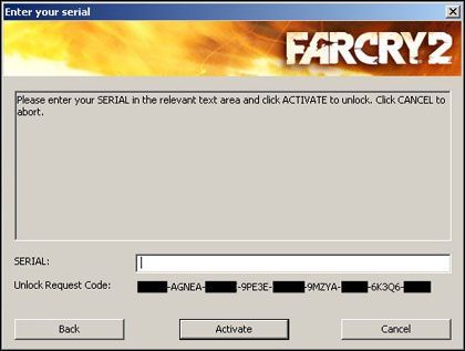Co zrobić jeżeli nie można aktywować Far Cry'a 2? - ilustracja #2