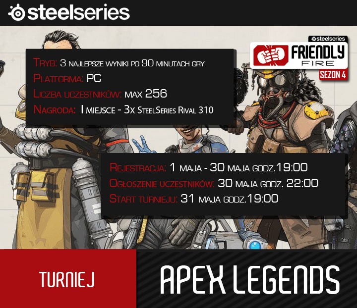 Powalcz o sprzęt SteelSeries w turnieju Apex Legend - ilustracja #5