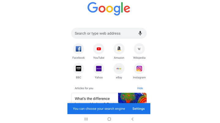 Możliwy będzie również wybór samego silnika wyszukiwania. - Google ułatwi wybór przeglądarki na Androidzie - wiadomość - 2019-04-19