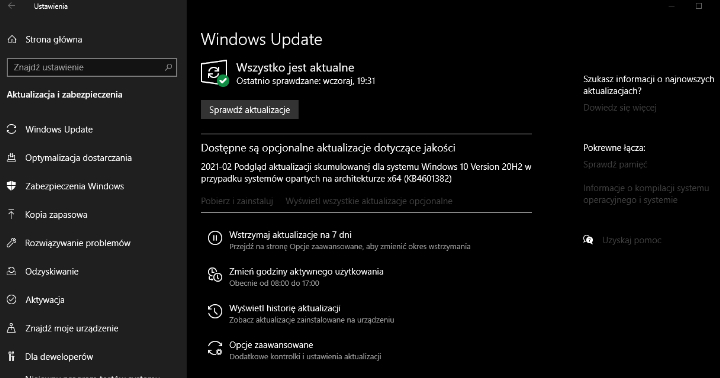 Windows 10 wymusi aktualizację do wersji 20H2 - ilustracja #1