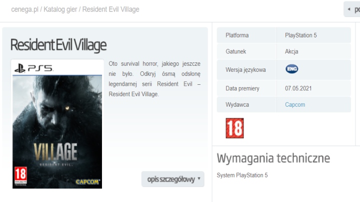 Resident Evil Village bez polskiej wersji językowej. Fani reagują na decyzję Capcomu - ilustracja #1
