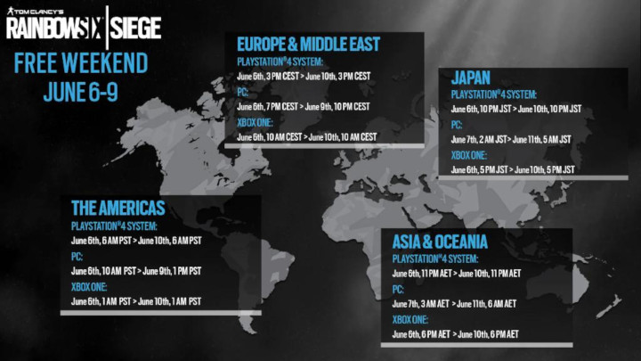 Oto harmonogram darmowego weekendu. - Battlefield 5 w usłudze Origin Access Basic i Rainbow Six: Siege z darmowym weekendem - wieści - wiadomość - 2019-06-07