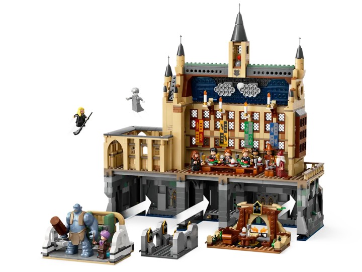 Źródło: LEGO; materiały promocyjne - Wielka Sala LEGO pozwala cofnąć się do czasów Kamienia filozoficznego. Użyj klocków do odtworzenia pierwszej przygody Harry’ego Pottera - wiadomość - 2024-10-31