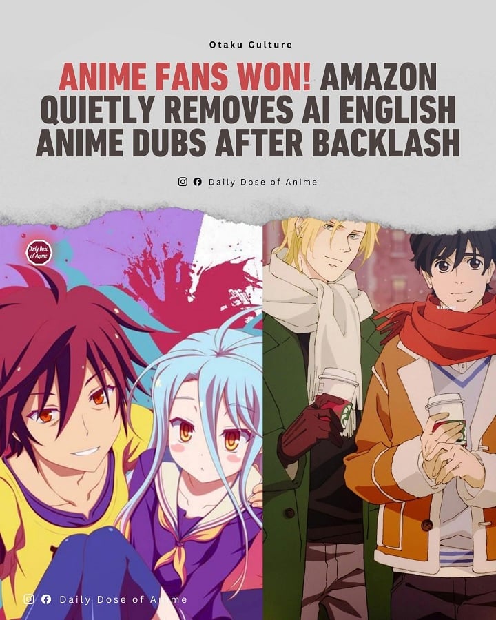Źródło: Daily Dose of Anime - Amazon popełnił bluźnierstwo przeciw fanom anime. Firma musiała po cichu wycofać się z nowinki po przytłaczającej krytyce - wiadomość - 2025-12-04