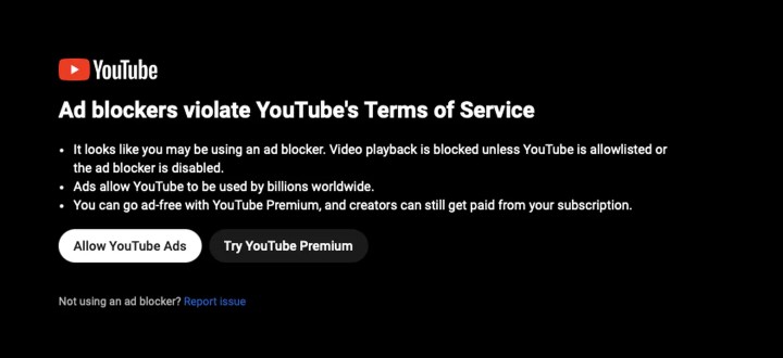 YouTube nie pozwoli na blokowanie reklam, coraz ostrzej walczy z adblockami - ilustracja #1