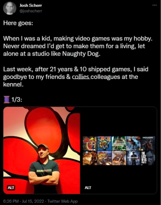 Naughty Dog straciło weterana z 21-letnim stażem; stał za animacjami - ilustracja #1