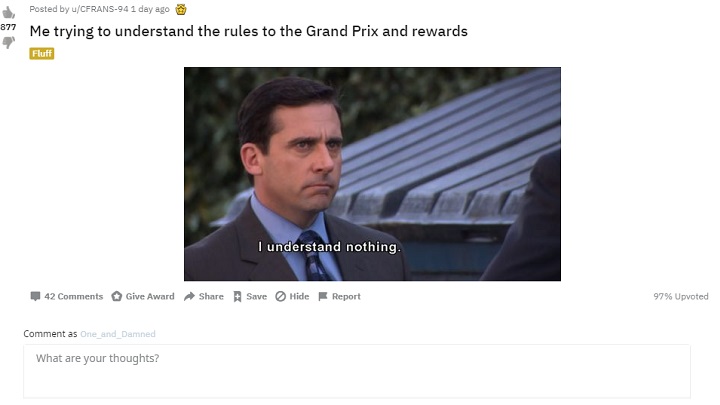 Konfuzja co do zasad Grand Prix była powszechna. - Wyprzedaż Steam Grand Prix - Valve przeprasza za problemy z grą - wiadomość - 2019-06-28