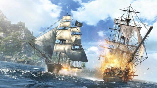 Strzelajcie do woli, chłopaki. Bez przepustki sieciowej ta łajba i tak na niewiele nam się przyda… - Assassin’s Creed IV: Black Flag – brak przepustki sieciowej blokuje elementy trybu dla jednego gracza - wiadomość - 2013-10-31