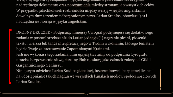 Zainstalowałeś Baldurs Gate 3 na swoim PC? Być może zdziwi Cię, co podpisałeś - ilustracja #2