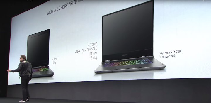 Oto uchwycony slajd o przewadze RTX-a 2080 nad konsolami przyszłej generacji. - Nvidia: GeForce RTX 2080 mocniejszy niż PS5 i Xbox Series X - wiadomość - 2019-12-26