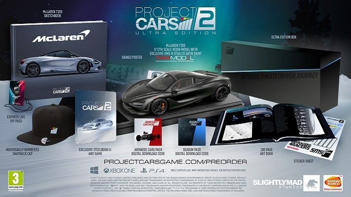 Edycja Ultra Project CARS 2. - Project CARS 2 ukaże się 22 września i otrzyma kolekcjonerkę za ponad 2 tys. zł - wiadomość - 2017-06-08