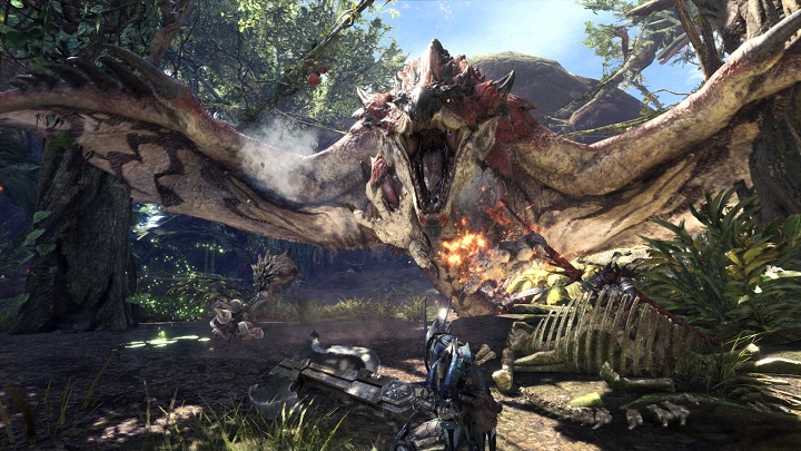 Mimo problemów Monster Hunter: World z łatwością podbija pecety. - Monster Hunter World podbija Steama - wiadomość - 2018-08-14