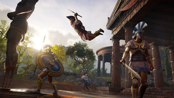 Walki będą bardzo efektowne. - Assassin’s Creed Odyssey – Ubisoft objaśnia walkę, ekwipunek i zdolności postaci - wiadomość - 2018-08-12