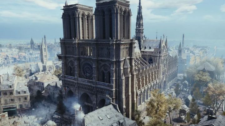 Katedra Notre Dame w AC: Unity. - Miliony graczy skusiły się na Assassin's Creed Unity za darmo - wiadomość - 2019-04-26