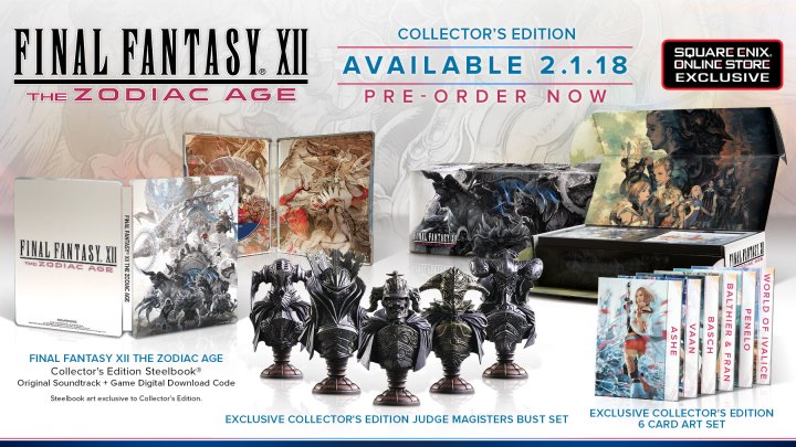 Jedyne, czego brakuje kolekcjonerce, to płyta z grą. - Remaster Final Fantasy XII zmierza na PC - wiadomość - 2018-01-11