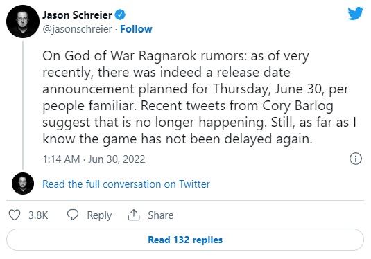 Nie spisuj czerwca na straty, wieści o God of War: Ragnarok ponoć są blisko - ilustracja #1