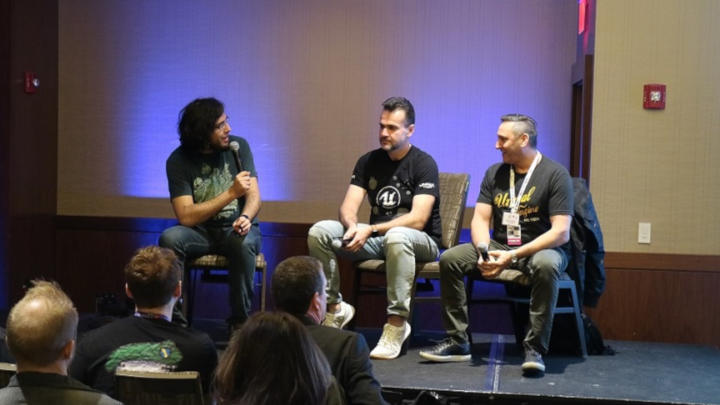 Na zdjęciu (od lewej): Rami Ismail, Siergiej Galjonkin i David Stelzer (źródło: GamesIndustry.biz). - Przedstawiciele Epic Games wciąż bronią czasowej ekskluzywności - wiadomość - 2019-03-30