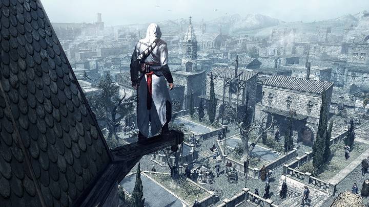 W grze Assassin's Creed następstwem wdrapania się na punkt obserwacyjny był efektowny skok wiary. - Twórca Assassin's Creed przeprasza za wieże - wiadomość - 2019-10-23
