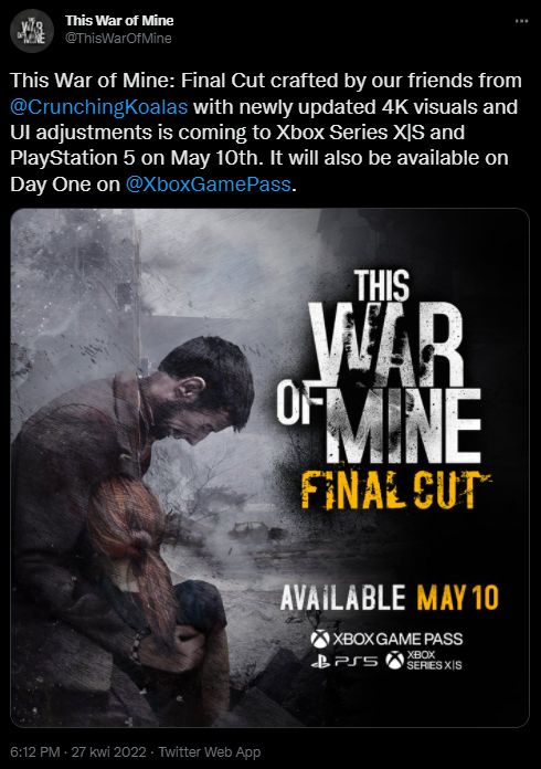 This War of Mine dostanie ulepszenie na PS5 i Xbox Series X/S - ilustracja #5
