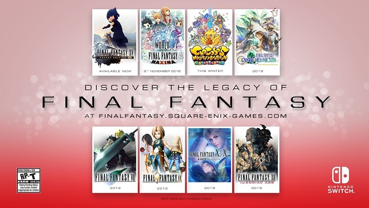 Fani Final Fantasy nie będą narzekać na brak swoich ulubionych bohaterów na Switchu. - Podsumowanie Nintendo Direct (Final Fantasy, Animal Crossing, Cities Skylines) - wiadomość - 2018-09-15