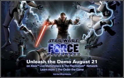 Demo Star Wars: The Force Unleashed w najbliższy czwartek na 100% - ilustracja #1