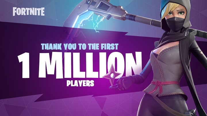 Fortnite - milion graczy w niecały miesiąc od premiery. - Fortnite z milionem graczy. Za kilka dni ukaże się tryb Survival - wiadomość - 2017-08-20