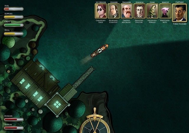 Akcję obserwować będziemy z lotu ptaka. - Sunless Sea - steampunkowa strategia odniosła sukces na Kickstarterze - wiadomość - 2013-09-23