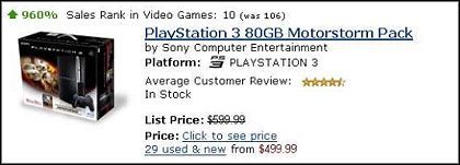 Wzrost sprzedaży PS3 80 GB o 960% - ilustracja #1