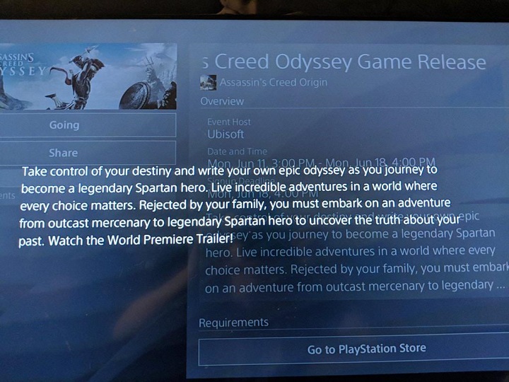PlayStation Store nieco popsuło Ubisoftowi niespodziankę. / źródło: DSO Gaming. - Przeciek z PS Store ujawnia nowe detale o Assassin's Creed Odyssey - wiadomość - 2018-06-10