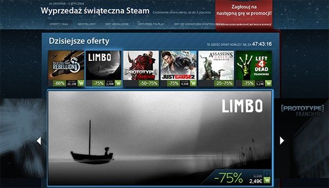 Nowy zestaw promocji na Steam (m.in. Sins of a Solar Empire: Rebellion, Limbo i seria Assassin’s Creed) - ilustracja #1