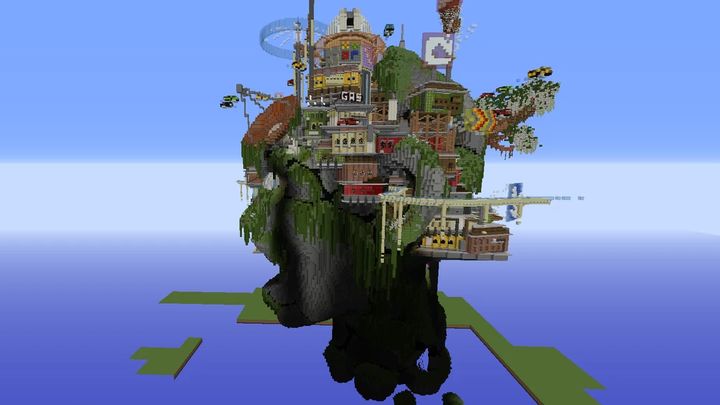 Minecraft – gracz zbudował niesamowite miasto na głowie olbrzyma - ilustracja #1