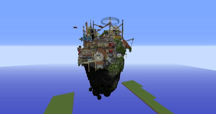 Minecraft – gracz zbudował niesamowite miasto na głowie olbrzyma - ilustracja #2