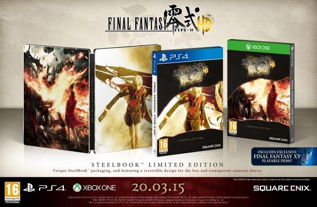 Final Fantasy Type-0 HD - Steelbook Limited Edition. - Final Fantasy Type-0 HD z dwiema edycjami limitowanymi - wiadomość - 2015-01-11